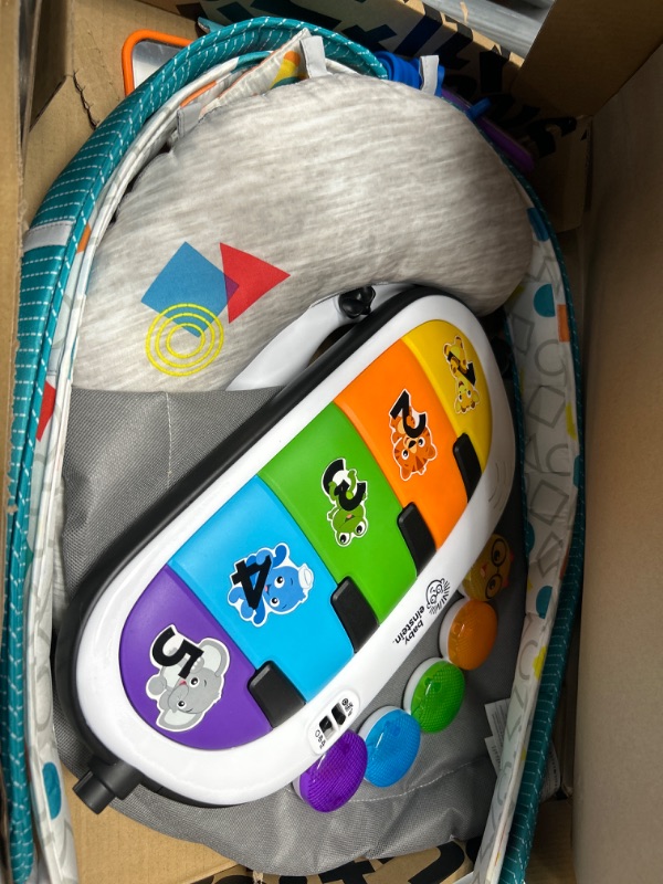 Photo 2 of Baby Einstein 4-in-1 Kickin' Tunes Music and Language Play Gym and Piano Tummy Time Activity Mat
