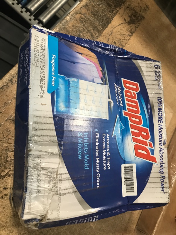 Photo 1 of DampRid Fresh Scent Hanging Moisture Absorber, 16 oz., 3 Pack - Eliminates Musty Odors for Fresher, Cleaner Air, Ideal for Closet, 14% More Moisture Absorbing Power*- Blue
