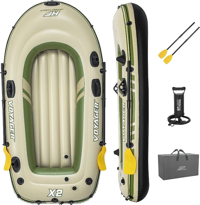 Photo 1 of **SEE NOTES**
Bestway Hydro-Force Water Raft Outdoor Floating Boat Set with Pair of Oars, Foot-Pump, and Repair Patch
