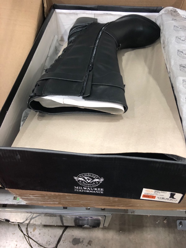 Photo 2 of **SIZE 7**  Milwaukee Performance MBL9427 Women's Tall Black Back End Laced Riding Boots