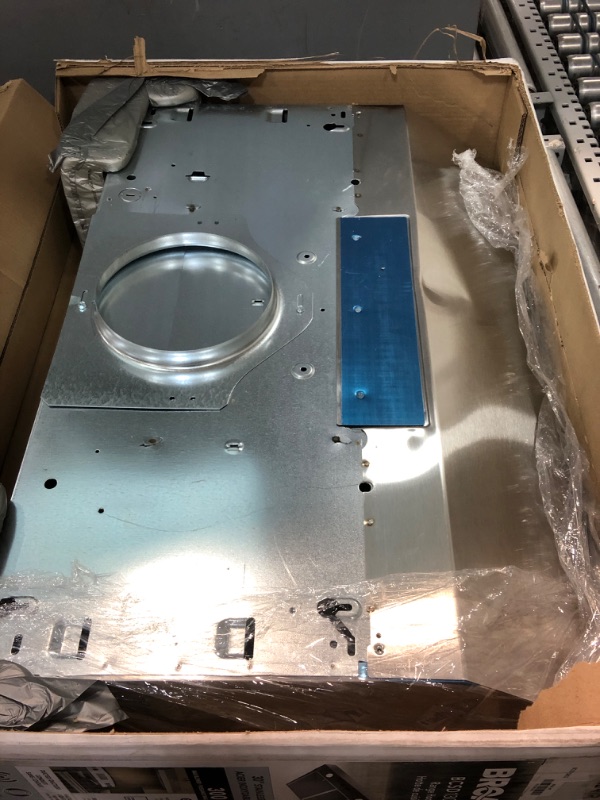 Photo 1 of **SIGNIFICANTLY DENTED** Broan-NuTone BCSD130SS Glacier Range Hood with Light, Exhaust Fan for Under Cabinet, Stainless Steel, 30-inch, 300 Max Blower CFM Stainless Steel 30-Inch