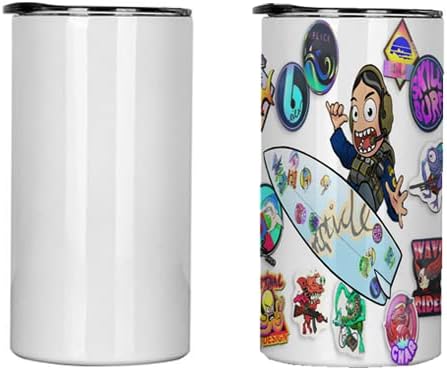 Photo 1 of 22PC Buwaters 15 oz Sublimation Tumbler Blank Skinny Straight Stainless Steel Double Wall With Lid 15oz (1, 15oz) WHITE BLANK
