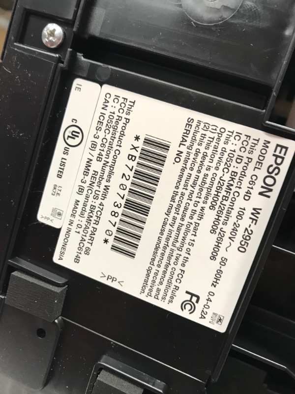 Photo 5 of Epson Workforce WF-2950 All-in-One Wireless Color Inkjet Printer for Home Office, Black - Print Scan Copy Fax - 2.4" LCD, 33 ppm, 5760 x 1440 dpi, Auto Duplex Printing, 30-Sheet ADF1020851771
X003S1E0IR
