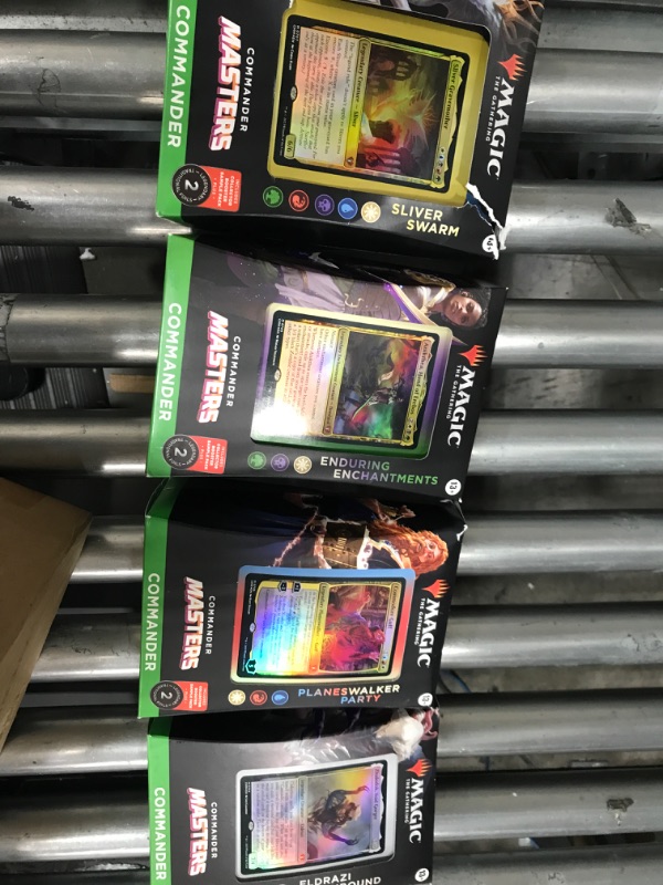 Photo 3 of Magic: The Gathering Commander Masters Commander Deck Bundle – Includes All 4 Decks (1 Eldrazi Unbound, 1 Enduring Enchantments, 1 Planeswalker Party, and 1 Sliver Swarm)