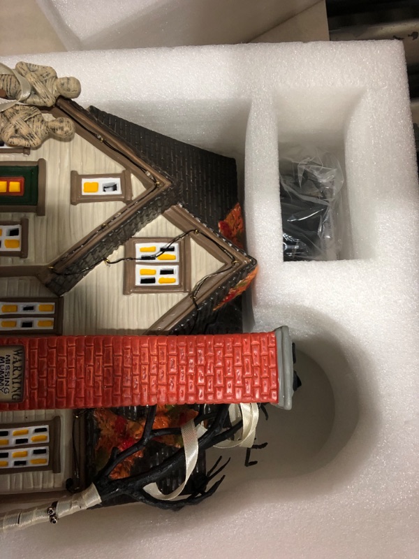 Photo 3 of Department 56 Snow Village Halloween The Mummy House Lit Building, 7.13 Inch, Multicolor