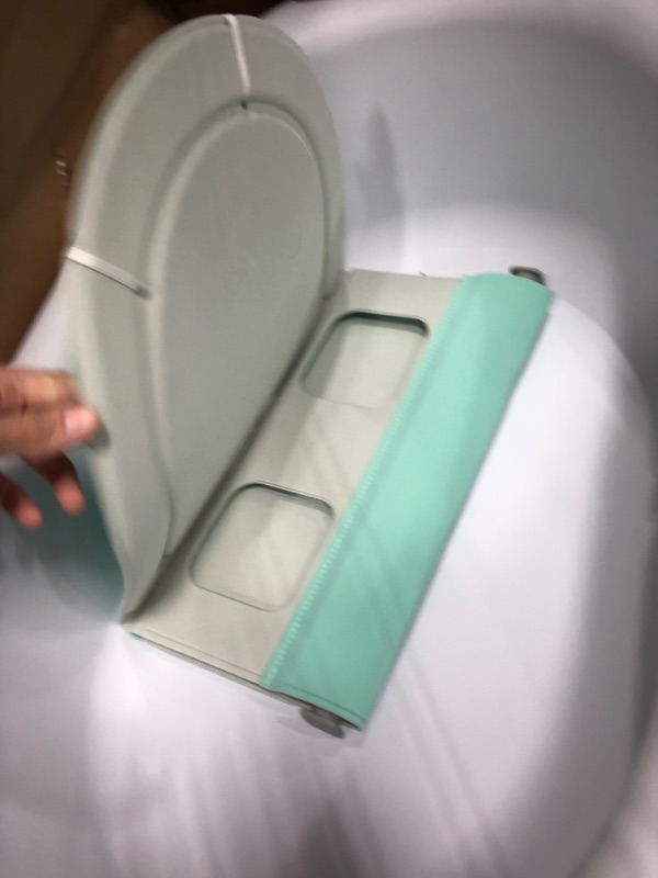 Photo 3 of 4-in-1 Grow-with-Me Bath Tub by Frida Baby Transforms Infant Bathtub to Toddler Bath Seat with Backrest for Assisted Sitting in Tub