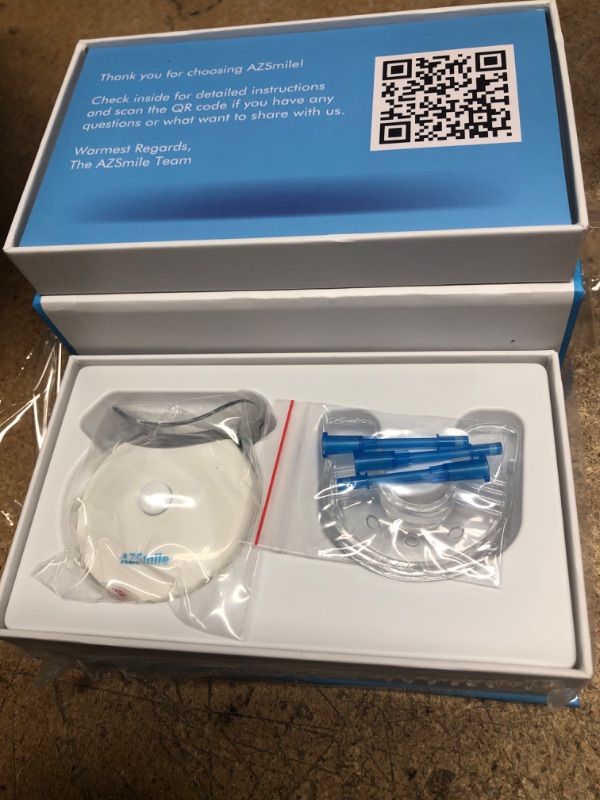 Photo 1 of AZ Smile Teeth Whitening Kit Fast 10 Minutes Tooth Whitening, Professional Ultimate whitening Kits with Non-Sensitive Teeth Whitening Gel and Dental Tray & Teeth Whitener Shade Guide for Stain Removal