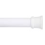 Photo 1 of 24 in. to 40 in. Twist & Fit Shower Curtain Rod in White