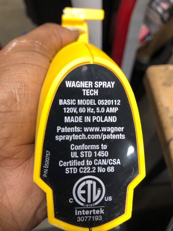 Photo 2 of [READ NOTES]
Wagner Spraytech 2419327 Control Spray QX5 Paint Sprayer, Yellow and Black