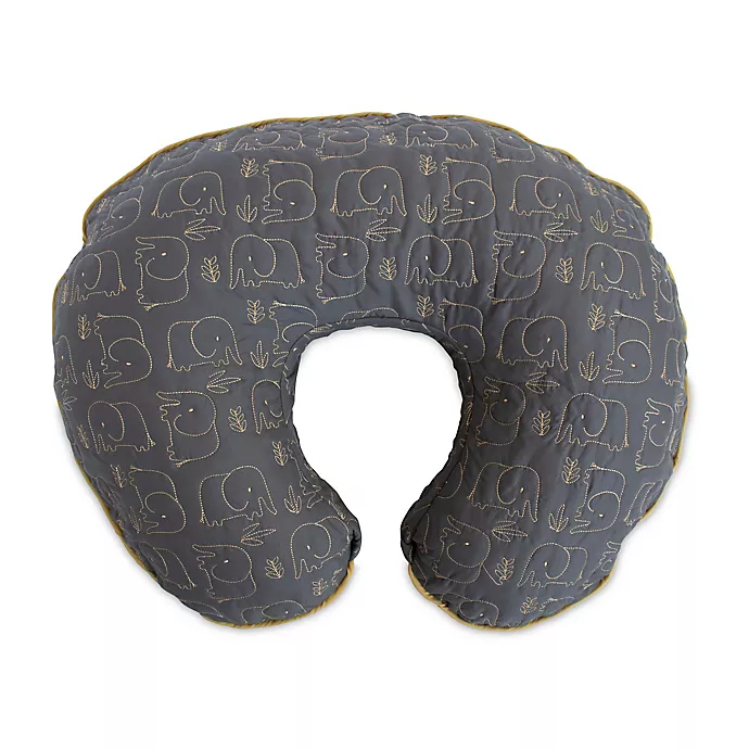 Photo 1 of Boppy Luxe Quilt Elephant Nursing Pillow & Positioner in Grey/Gold 