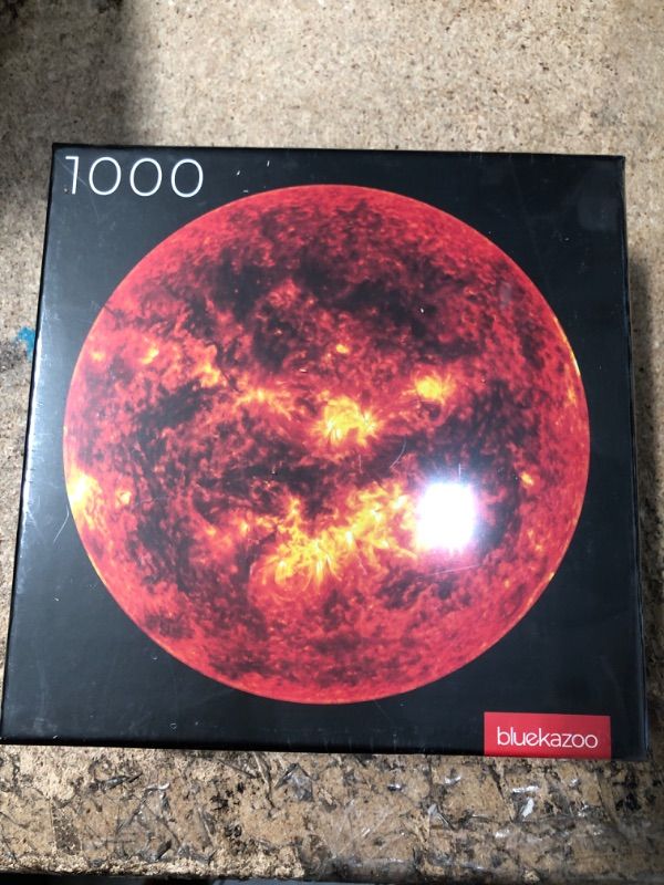 Photo 2 of Blue Kazoo Sun Jigsaw Puzzle, 1000 Piece, Large Round Art Puzzle for Adults, Unique & Premium Quality