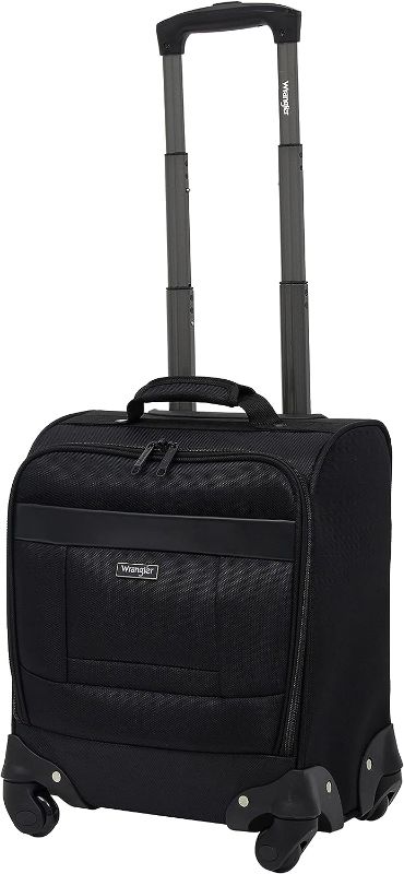 Photo 2 of    Wrangler 15" Underseat Spinner Carry-On Luggage, Black