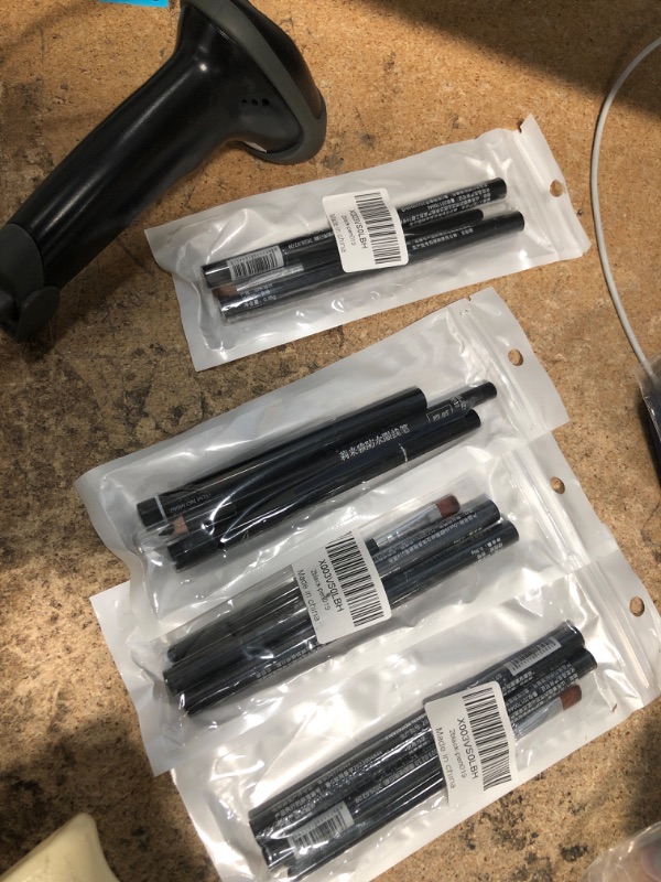 Photo 1 of 2 pack black eyebrow pencil with eyebrow brush,#pen019
