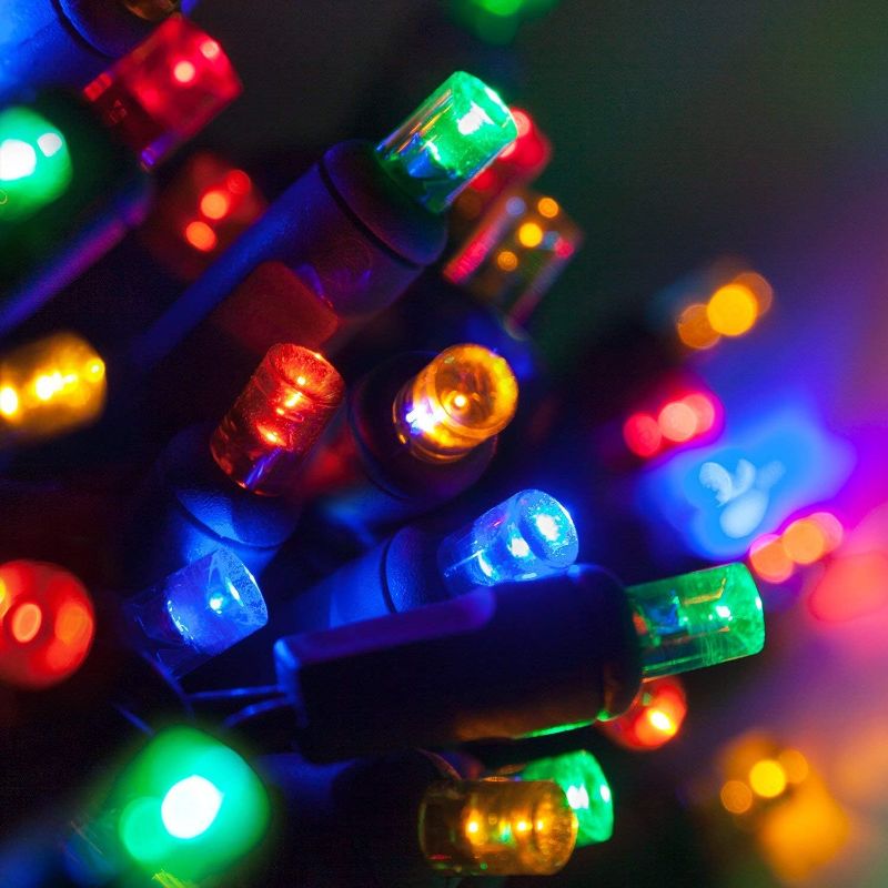 Photo 2 of 70 5mm LED Multicolor Christmas Lights, 24' Christmas Lights Multicolor Mini Lights LED String Lights Multi Colored Christmas Lights LED Christmas String Lights
