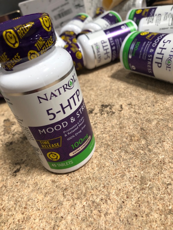 Photo 2 of 5-Htp 100Mg Time Release by Natrol - 45 Tab, 2 Pack