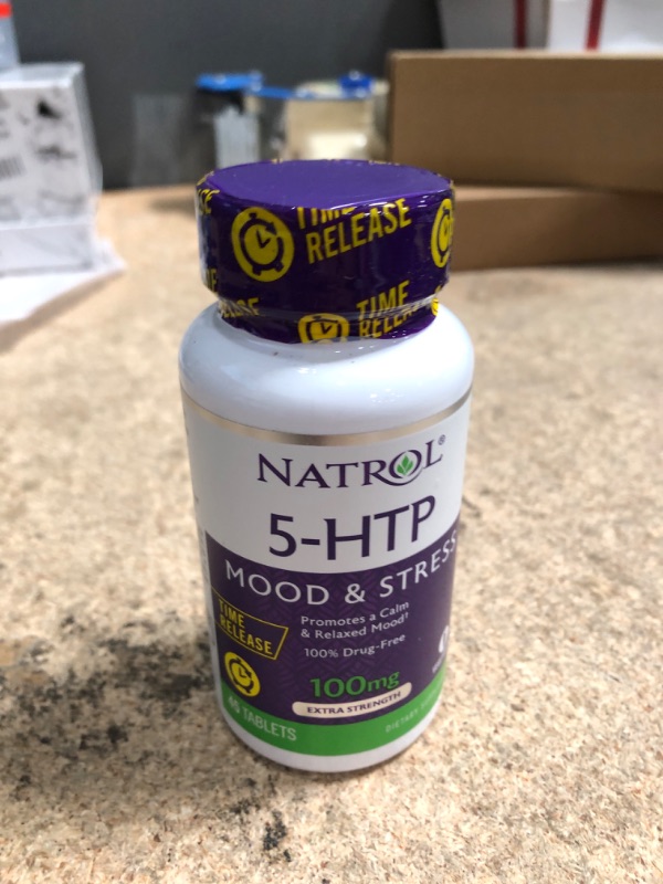 Photo 2 of 5-Htp 100Mg Time Release by Natrol - 45 Tab, 2 Pack