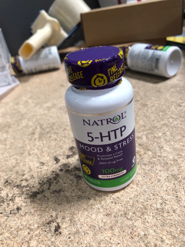 Photo 2 of 5-Htp 100Mg Time Release by Natrol - 45 Tab, 2 Pack