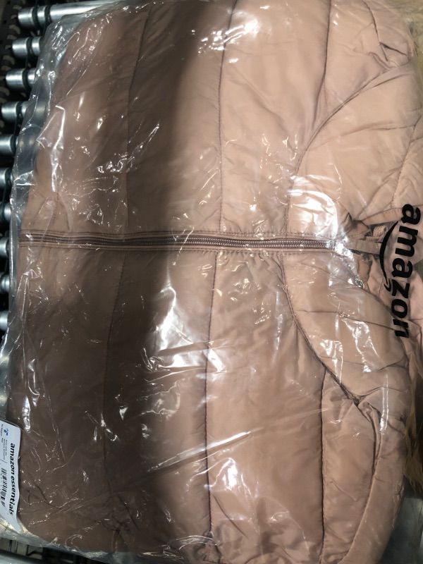 Photo 2 of Amazon Essentials Women's Lightweight Water-Resistant Hooded Puffer Coat (Available in Plus Size) 6X Taupe