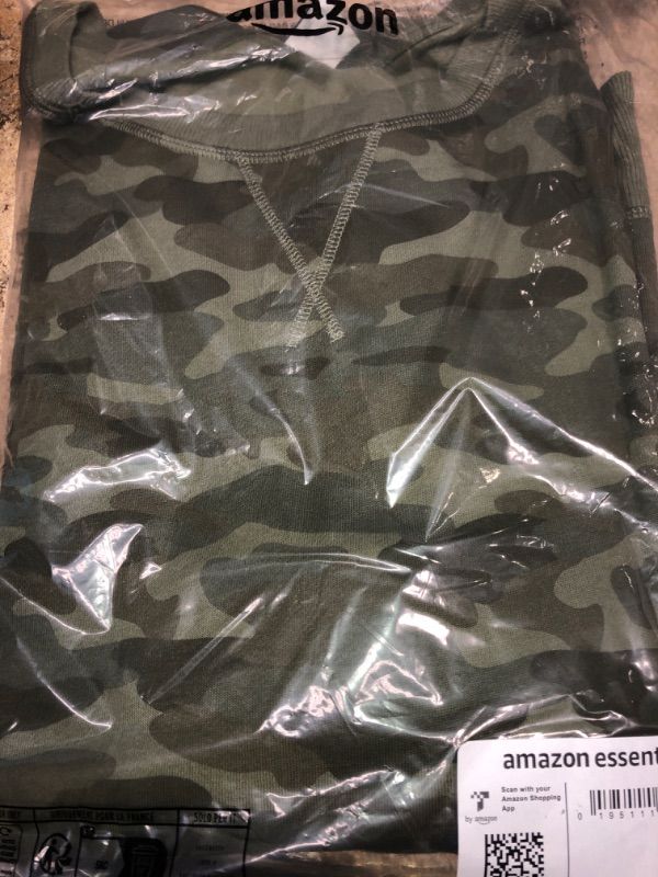 Photo 1 of Amazon Essentials Women's French Terry Fleece Crewneck Sweatshirt (Available in Plus Size) 5X Green Camo