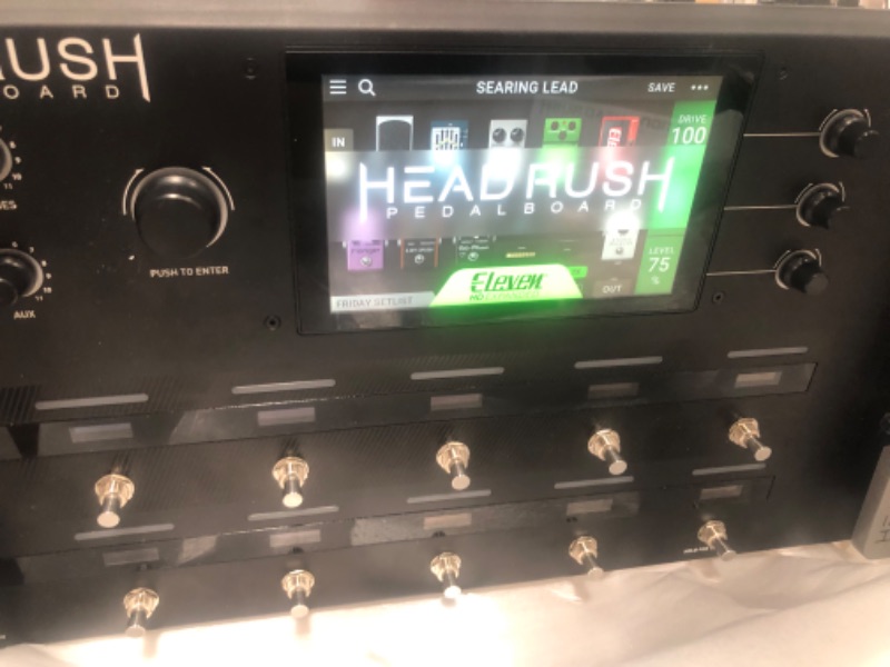Photo 9 of HeadRush Pedalboard | Guitar Amp & FX Modelling Processor With Eleven® HD Expanded™ DSP Software, 7-Inch Touchscreen, Expression Pedal, Built-in Looper, IR Support and USB Audio Connectivity