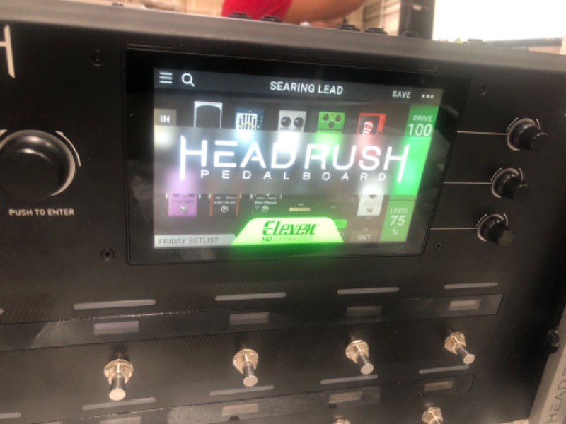 Photo 7 of HeadRush Pedalboard | Guitar Amp & FX Modelling Processor With Eleven® HD Expanded™ DSP Software, 7-Inch Touchscreen, Expression Pedal, Built-in Looper, IR Support and USB Audio Connectivity