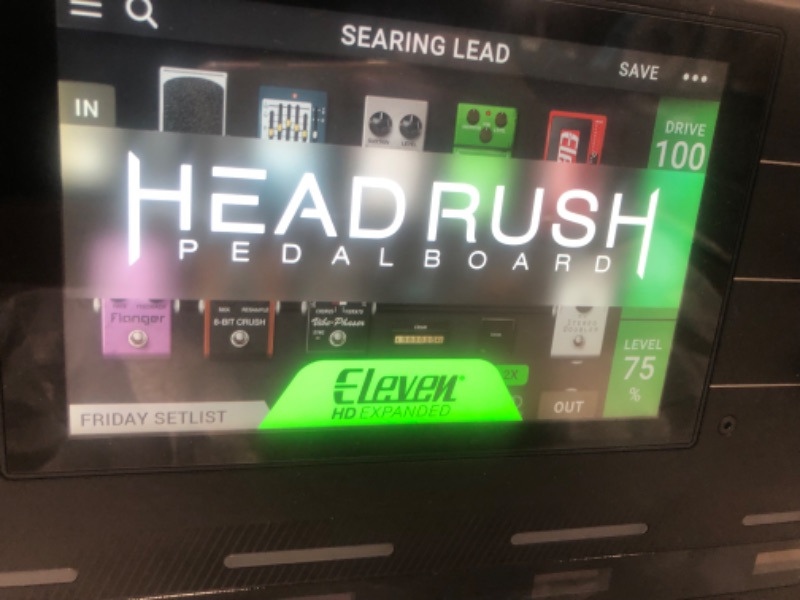 Photo 3 of HeadRush Pedalboard | Guitar Amp & FX Modelling Processor With Eleven® HD Expanded™ DSP Software, 7-Inch Touchscreen, Expression Pedal, Built-in Looper, IR Support and USB Audio Connectivity