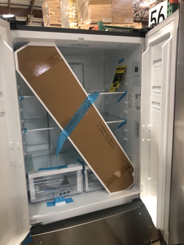 Photo 3 of Frigidaire FRFG1723AV 17.6 Cu. Ft. Stainless Counter-Depth French Door Refrigerator