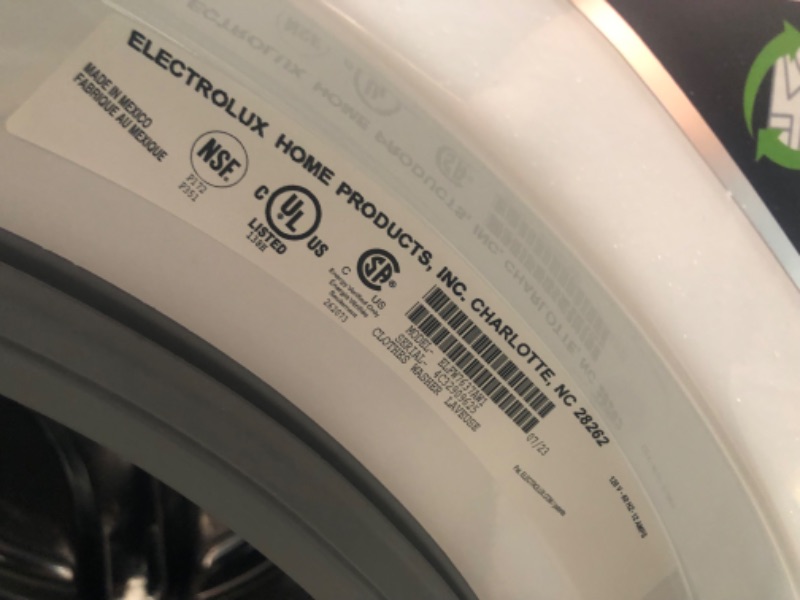 Photo 8 of Electrolux SmartBoost 4.5-cu ft High Efficiency Stackable Steam Cycle Front-Load Washer (White) ENERGY STAR