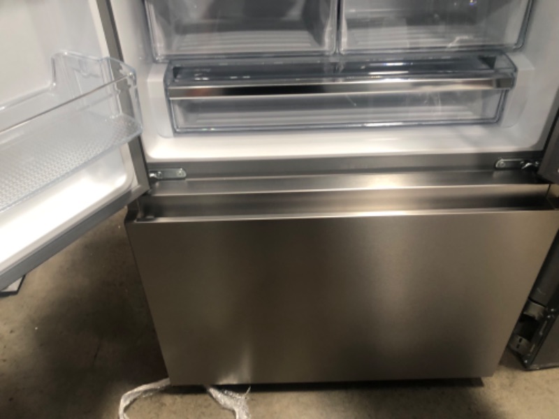 Photo 6 of Hisense 21.2-cu ft Counter-depth French Door Refrigerator with Ice Maker (Fingerprint Resistant Stainless Steel) ENERGY STAR