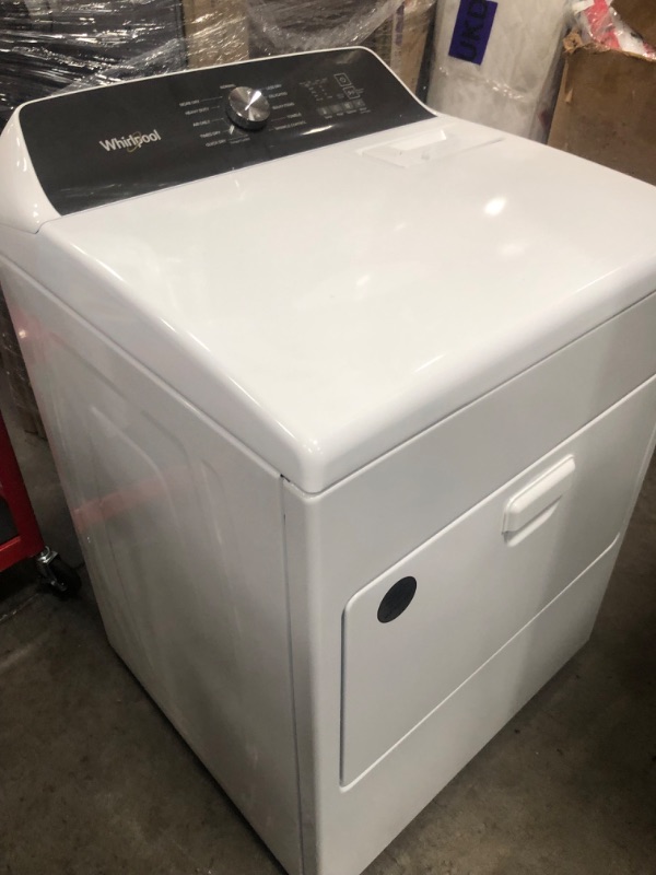 Photo 3 of Whirlpool 7-cu ft Electric Dryer (White)