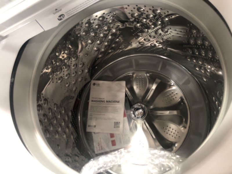 Photo 8 of LG ColdWash 5-cu ft High Efficiency Impeller Top-Load Washer (White) ENERGY STAR