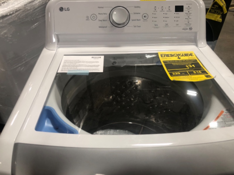 Photo 2 of LG ColdWash 5-cu ft High Efficiency Impeller Top-Load Washer (White) ENERGY STAR