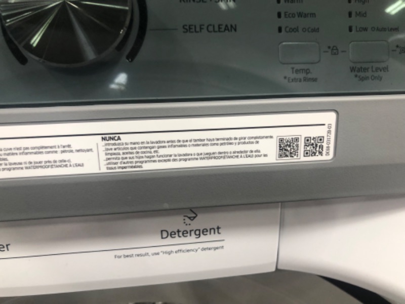 Photo 17 of Samsung 4.5-cu ft Impeller Top-Load Washer (White