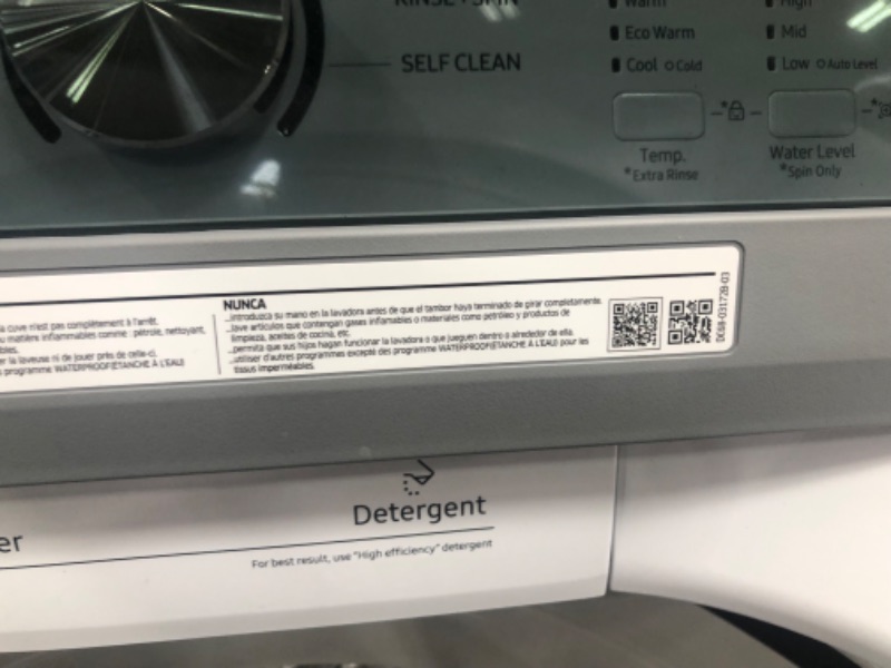 Photo 8 of Samsung 4.5-cu ft Impeller Top-Load Washer (White