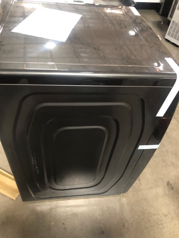 Photo 6 of Samsung 7.5-cu ft Stackable Steam Cycle Smart Electric Dryer (Brushed Black) ENERGY STAR