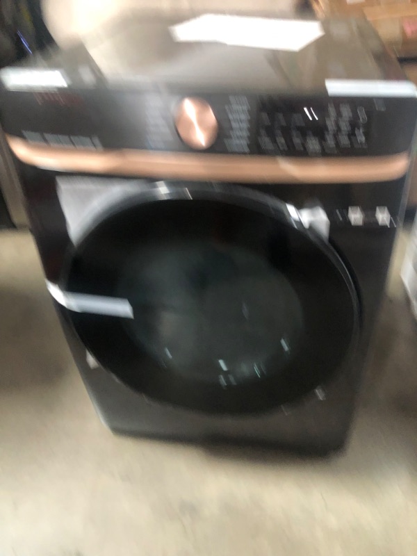 Photo 4 of Samsung 7.5-cu ft Stackable Steam Cycle Smart Electric Dryer (Brushed Black) ENERGY STAR