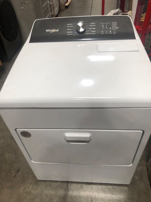 Photo 4 of Whirlpool 7-cu ft Electric Dryer (White)