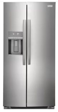 Photo 1 of Frigidaire Gallery 22.3-cu ft Counter-depth Side-by-Side Refrigerator with Ice Maker (Fingerprint Resistant Stainless Steel) ENERGY STAR