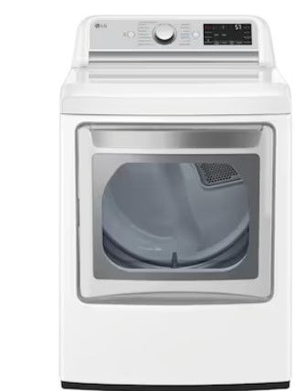 Photo 1 of LG TurboSteam 7.3-cu ft Steam Cycle Smart Electric Dryer (White) ENERGY STAR
Item #4980563

Model #DLEX7900WE