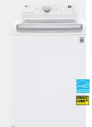 Photo 1 of LG ColdWash 5-cu ft High Efficiency Impeller Top-Load Washer (White) ENERGY STAR