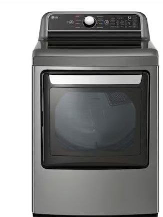 Photo 1 of LG EasyLoad 7.3-cu ft Smart Electric Dryer (Graphite Steel) ENERGY STAR