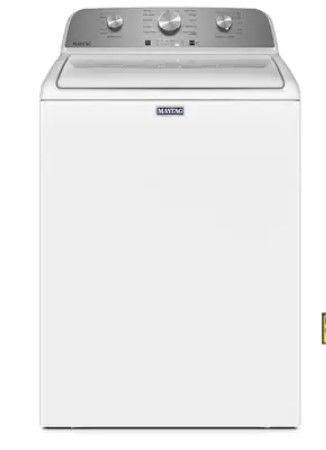 Photo 1 of Maytag 4.5-cu ft High Efficiency Agitator Top-Load Washer (White)