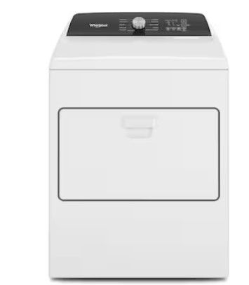 Photo 1 of Whirlpool 7-cu ft Hamper DoorGas Dryer (White)