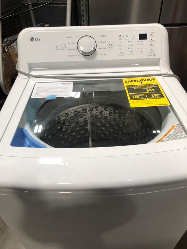 Photo 7 of LG ColdWash 4.5-cu ft Impeller Top-Load Washer (White)