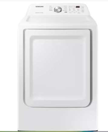 Photo 1 of Samsung 7.2-cu ft Electric Dryer (White)