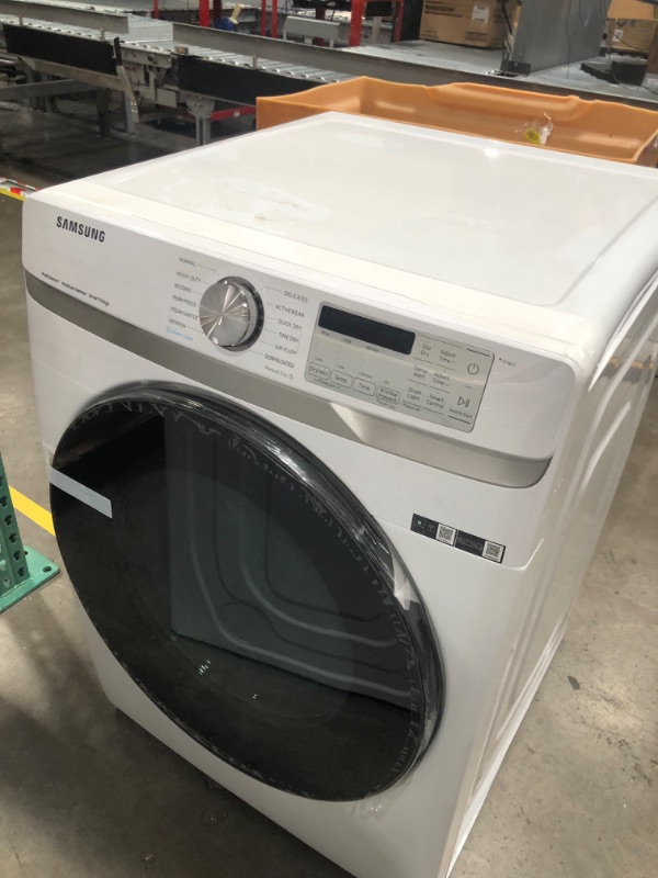 Photo 3 of Samsung 7.5-cu ft Stackable Steam Cycle Smart Electric Dryer (White)