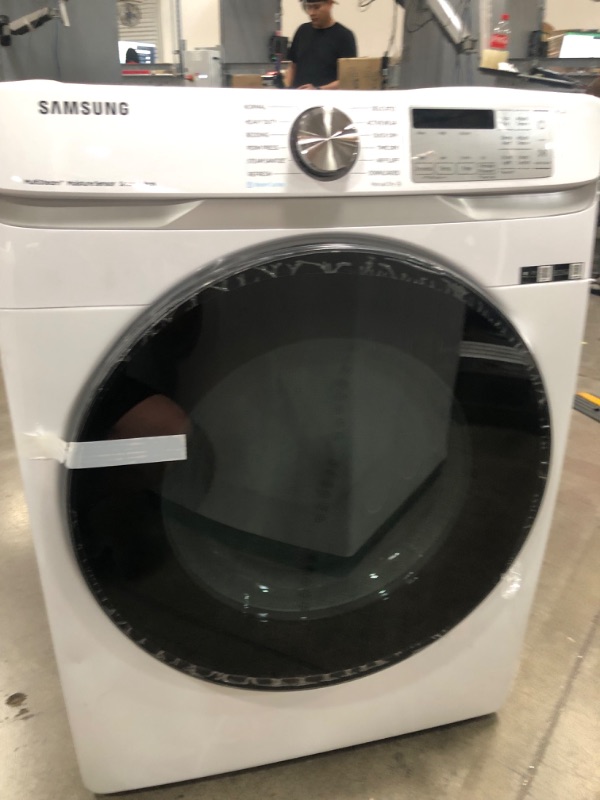 Photo 7 of Samsung 7.5-cu ft Stackable Steam Cycle Smart Electric Dryer (White)