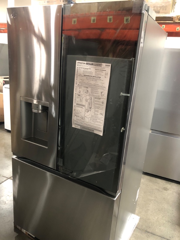 Photo 1 of LG 25.5-cu ft Counter-depth Smart French Door Refrigerator with Dual Ice Maker and Door within Door (Fingerprint Resistant) ENERGY STAR