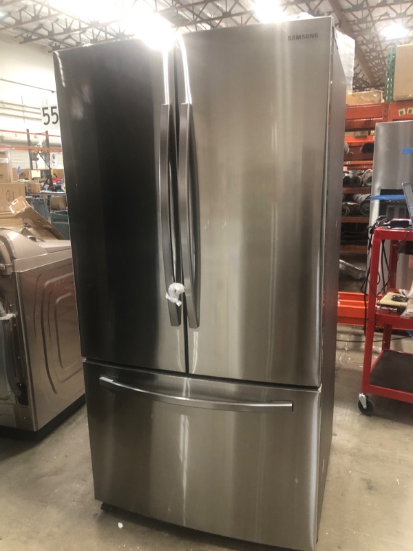 Photo 2 of Samsung 28.2-cu ft French Door Refrigerator with Ice Maker (Fingerprint Resistant Stainless Steel) ENERGY STARs