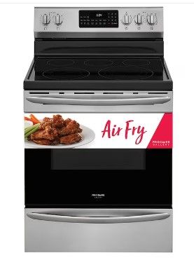 Photo 1 of Frigidaire Gallery 30-in Smooth Surface 5 Elements 5.7-cu ft Self-Cleaning Air Fry Convection Oven Freestanding Electric Range (Fingerprint Resistant Stainless Steel)